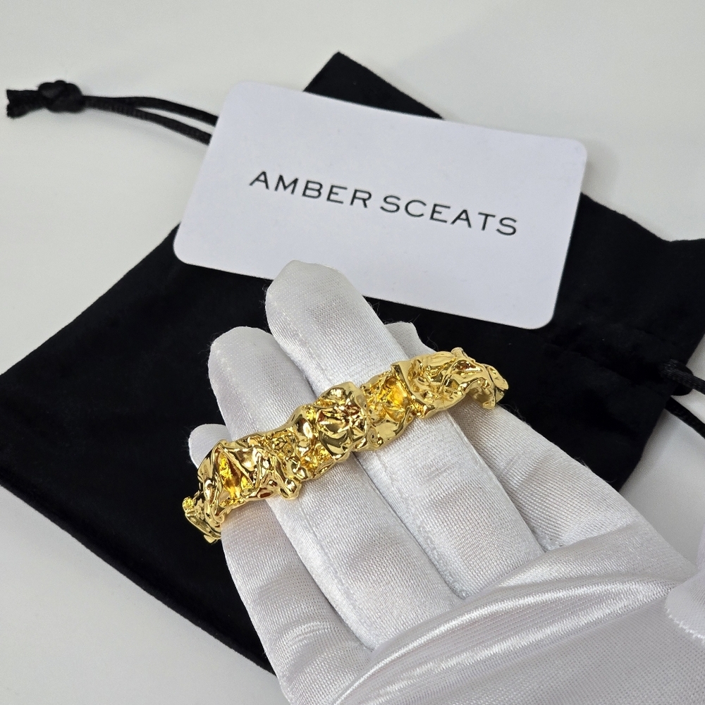 Amber Sceats 24K Gold Plated Emery Cuff Bracelet - Picture 2 of 4